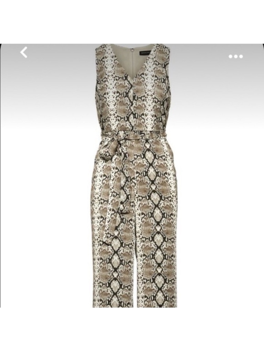 Banana Republic Sleeveless Snake-Print jumpsuit